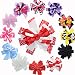 Grosgrain Ribbon Korker Bow with Clip for Babies Toddlers and Girls (4.5" and Pack of 12)