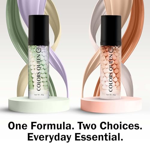 Image of Colors Queen 3 in 1 Facial Primer - 01 Orange, 40g | Lightweight, Long Lasting & Highly Moisturizing Formula | Long Lasting Primer for Face Makeup