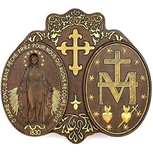 Virgin Mary Wall Decor Handmade Wooden Virgin Mary Wall Plaque Religious Art Sculpture for Home Decor 16 Inch