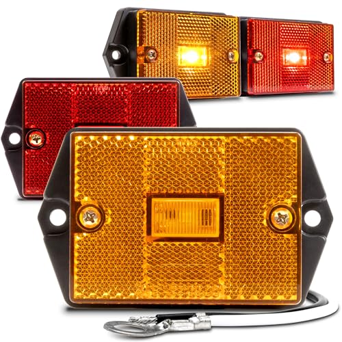 Feux de séparation latéraux à LED ambre et rouge True Mods pour remorques de camping-car