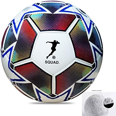 SQUAD.Football Professional Training Footballs,Sports training Football Size 5 for indoor,outdoor,Home Use & Clubs,Retains Shape Football Training Equipment