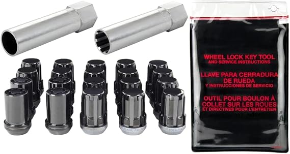 McGard 65557BK Black SplineDrive Wheel Installation Kit (M12 x 1.5 Thread Size) - for 5 Lug Wheels