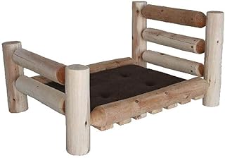 Lakeland Mills Pet Bed, Medium: 40 L x 30 W x 20 H (30 lbs.), Brown