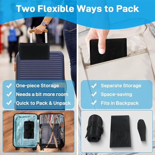 YelaJoy Airplane Foot Hammock,Foot Hammock for Travel Accessories with Ergonomic Removable Foot Divider Design, Airplane Foot Rest,Premium Comfortable Memory Foam,Hardboard for No Feet Clashing