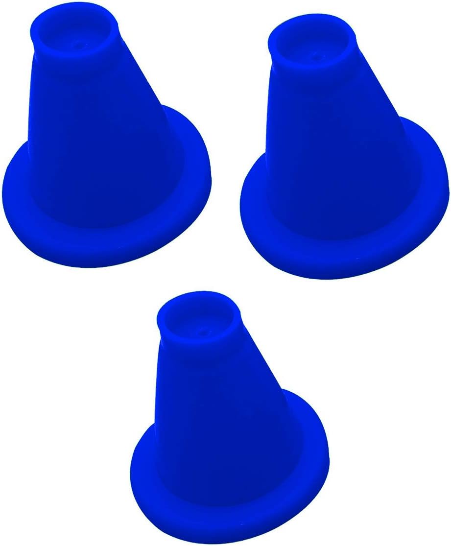 Rubber Cricket Batting Tee Cone for Batting Practice (Pack of 3)