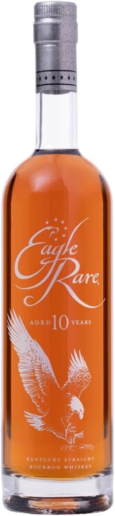 Eagle Rare Bourbon Whiskey, 700ml, 45% ABV, Award-Winning Blended Whiskey, Aged for No Less than 10 Years, Complex Nose and Bold Taste, Ideal for Old Fashioned Cocktail, Whisky Gift Idea