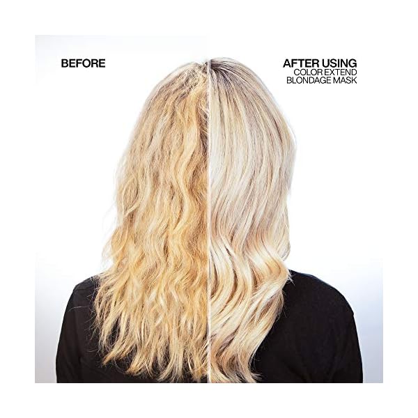 Redken Color Extend Blondage Express Anti-Brass Hair Mask | For Blonde & Highlighted Hair | Hair Toner | Ultra-Pigmented Purple Hair Mask For Blonde Hair