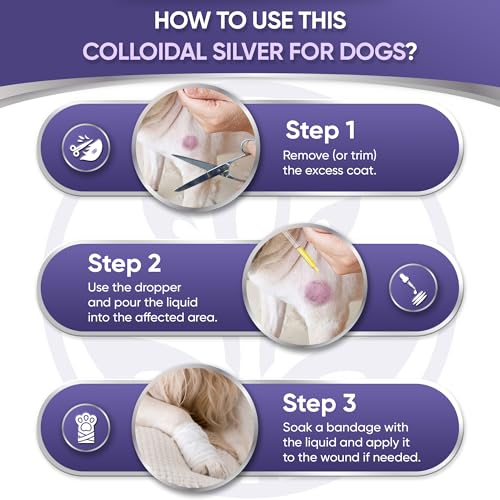 Wound Care for Dogs | Dog Wound Care Drops | Skin Irritation Treatment | Skin Rash Treatment Lavender | Vitamin E Drops | 2 Oz