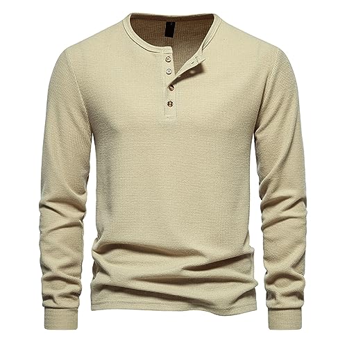 Men’s Waffle Henley Polo