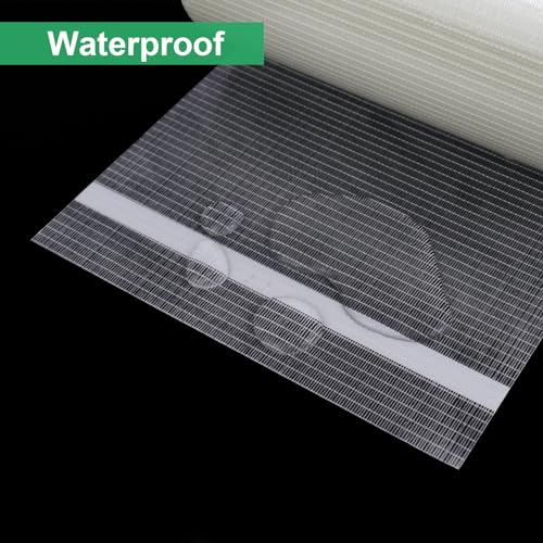 Image of BOMEI PACK Wide Fiber Reinforced Packing Tape 8 inch, Clear Heavy Duty Bi Directional Fiberglass Filament Strapping Tape 8Inch x 55yds 6.7Mil