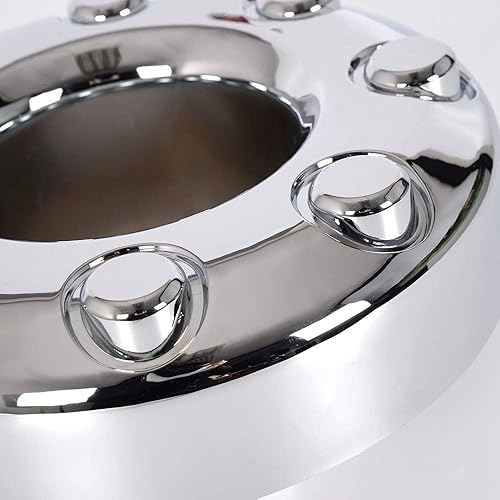 Vista 14 de GRAND ORANGE 4 tapas centrales de rueda cromadas para llantas de remolque de 3 1/4 pulgadas, 3.25 pulgadas, orificio central, rayado ligero Ajuste