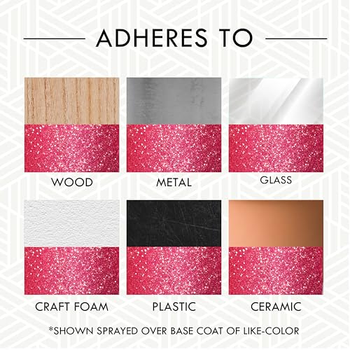 Image of Rust-Oleum 301818 Specialty Glitter Spray Paint, 10.25 oz, Bright Pink