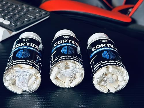 Cortex Nootropic Stack - Powerful Brain Supplement for Increased Mental Performance - Uridine Monophospate, Bacopa Monnieri, Artichoke Extract, CDP Choline
