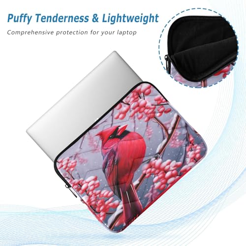 Funda para portátil 13-14 pulgadas roja con diseño navideño miniatura 5