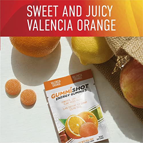 Gummishot Energy Gummies, 24-Pack Variety, 225 Mg Of Plant-Based Caffeine Chews Per Pouch, Long Lasting Energy Boosters #TOP5