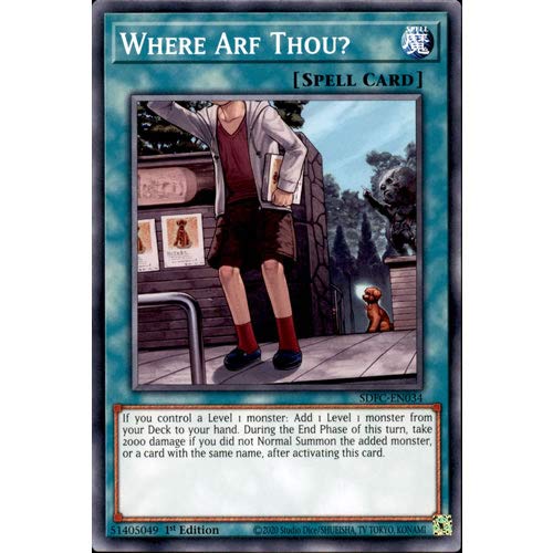SDFC-EN034 1st Ed Where Arf Thou? Common Card Freezing Chains Yu-Gi-Oh Single Card