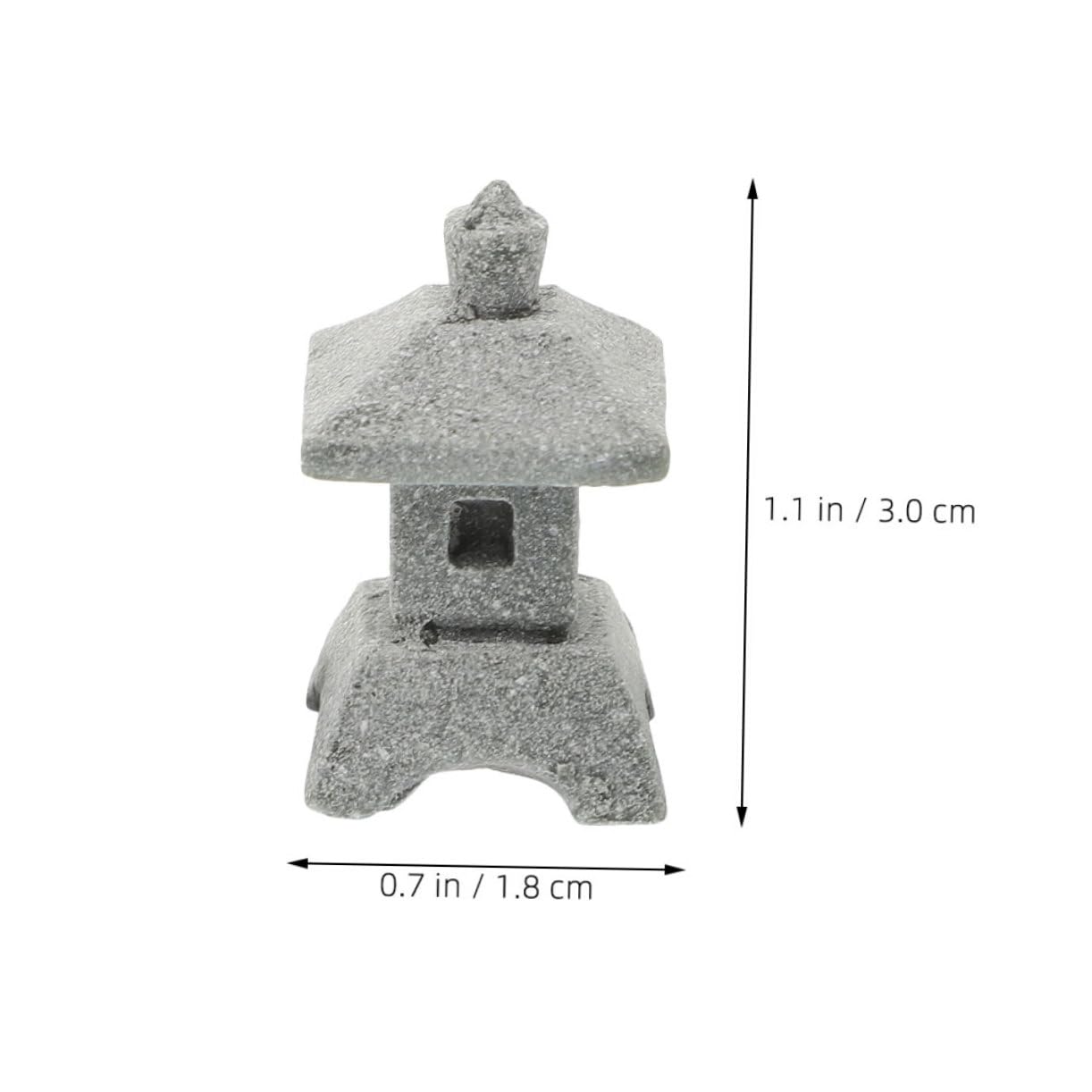 Ciieeo Pavilion Statue Japanese Lantern Ornament for Garden Decor Figurine for Zen Gardens Micro Landscape Accessories for Homes and Aquariums