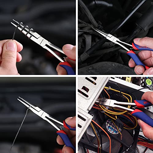 Workpro Long Reach Needle Nose Pliers, 7 Inches Mini Small Extra Long Nose Pliers With Smooth Jaws For Jewelry Making, Bending Wire And Small Object Gripping Work On Narrow Place #TOP6