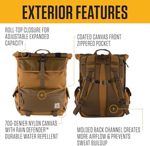 Amazon.co.jp: [Carhartt] バックパック 40l Nylon Roll Top Backpack 