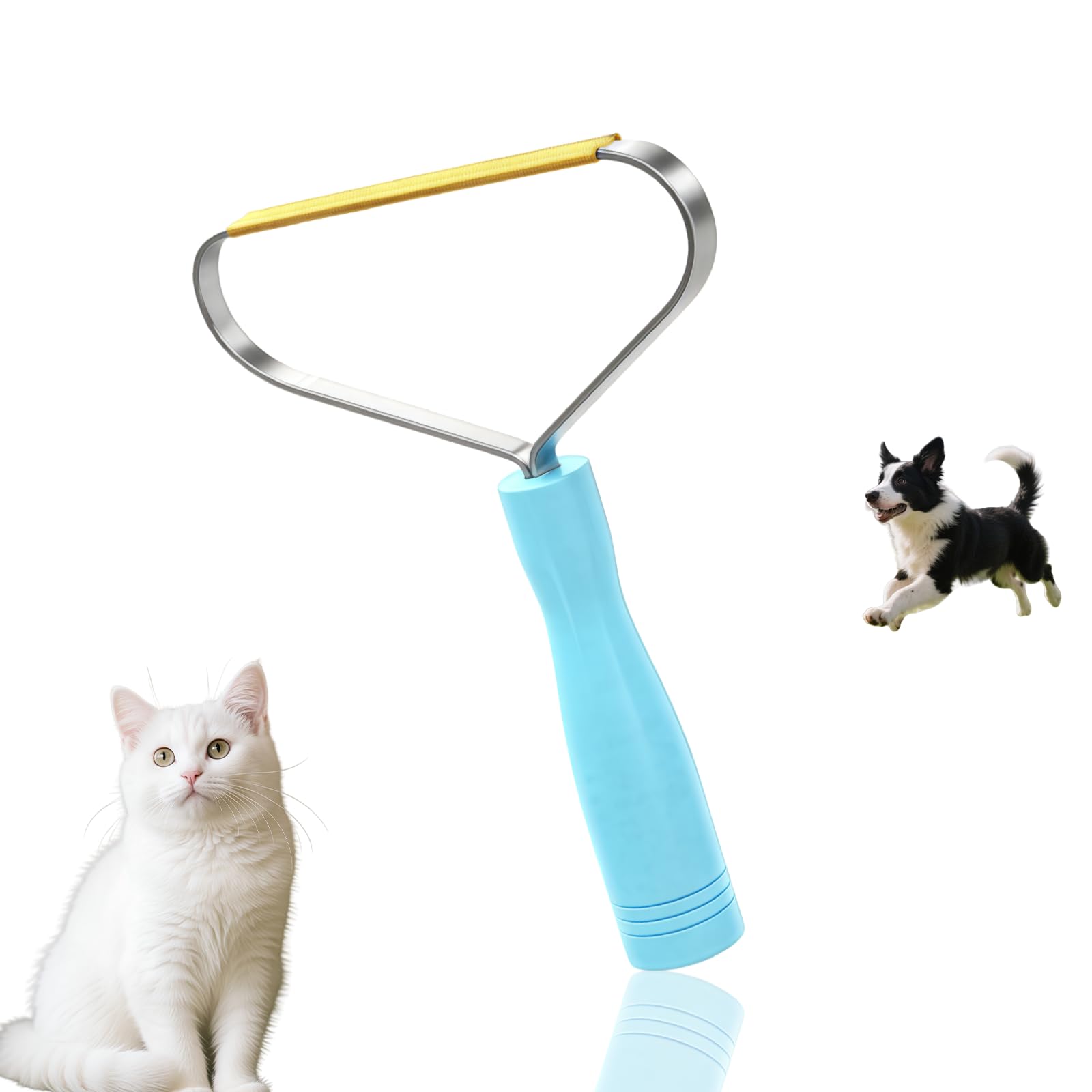 AzureRay Brosse Poils Animaux et Brosse pour Cheveux Bouclés, Canapés, Sièges Auto et Bordures en Tissu. Élimine Efficacement Tous les Poils d'Animaux