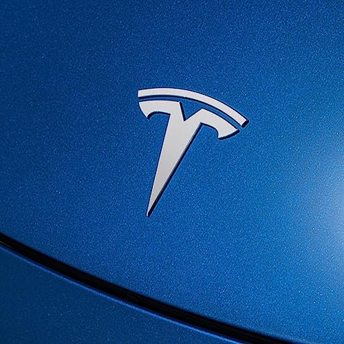 Image of IPG Compatible with Model Y Decal Sticker (8 Logo Set) Overlay Stickers Do it Yourself Stickers Set Personalize Your Tesla (Brushed Aluminium)