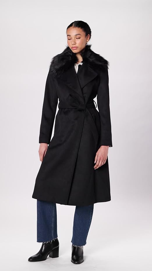 Amazon.com: KARL LAGERFELD Paris Women's Outerwear long wrap coat