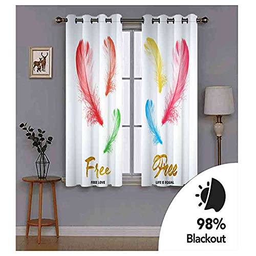 Rideaux à oeillets 100% polyester isolant thermique phonique 200x214 cm - 5