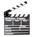 Foto4easy Professional Vintage TV Movie Film Clap Board Slate Cut Prop Director Clapper