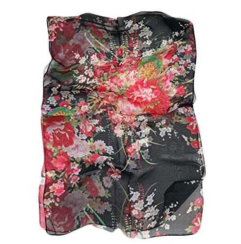 Image of Acotavie Scarfs for Women Lightweight Fashion Scarves Print Floral Pattern Scarf Shawl Wraps
