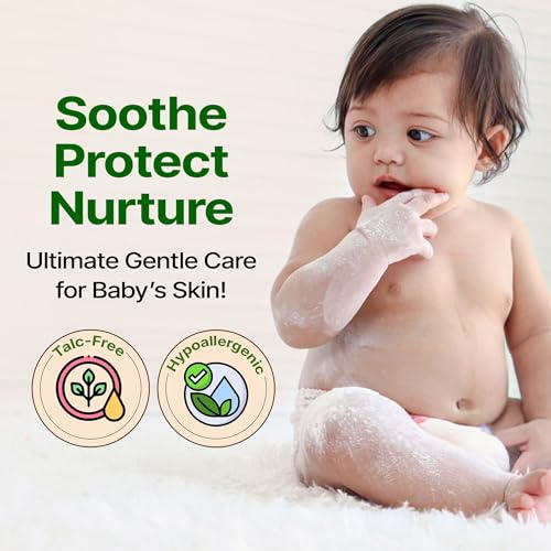 Image of Talc Free Baby Powder - For Babies & Kids, Baby Powder For Kids, Baby Skin Care, Hypoallergenic, Talc Free Powder, Heals Diaper Rashes, Quick Moisture Absorbing, 100 GM (Pack of 2)