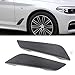 Car Front Side Fender Vents Trim,Left Driver & Right Passenger Side Compatible with 2017-2023 BMW 5 Series Sedan G30 530e 530i 540d 540i M550i xDrive Body Side Air Outlet Intake Cover (Carbon fibre)