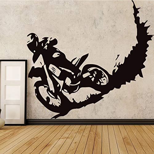 Ajcwhml Niño niño patrón Motocicleta Etiqueta Pared