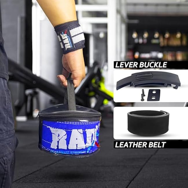 RAD Lever Weight Lifting Gym Belt for Men & Women Size 63 TO107 CM,Thick 10MM & Width 4 Inch Lever Powerlifting Belts for Women Dead Lift Workout Belt Leather Weight Lifting Lever Gym Squat Belt