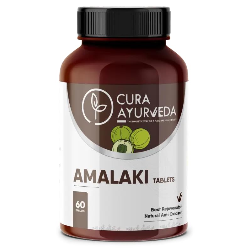 Cura Ayurveda Amla 100% Natural Anti-Oxidant Tablets | Hair and Skin Health, Digestive Support | Stress Relief, Detoxification | Immunity Booster - 60 Tablets Pack (B0CBXFLB74) Amazon Price History, Amazon Price Tracker