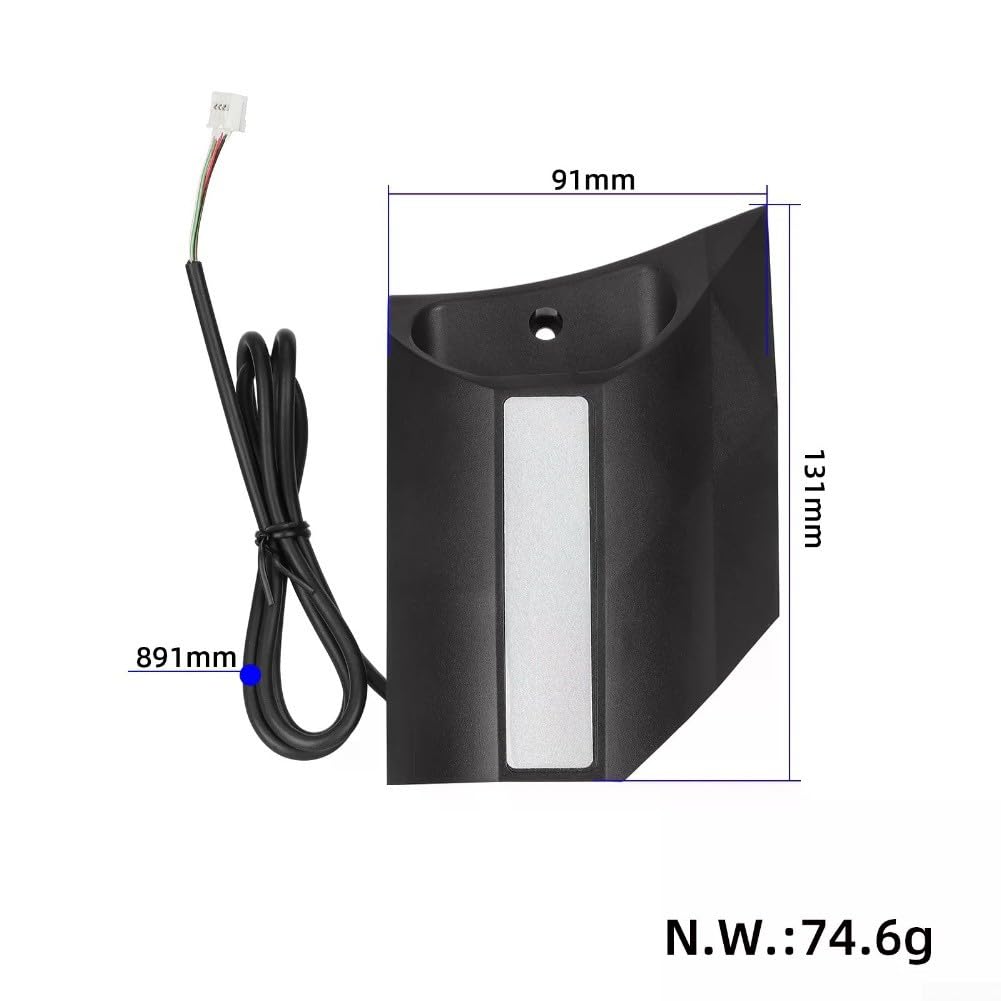 Feux de trottinette électrique, paire de clignotants latéraux avant, indicateurs de visibilité améliorés avec installation pratique pour Kukirin G3 (gauche + droite, noir)