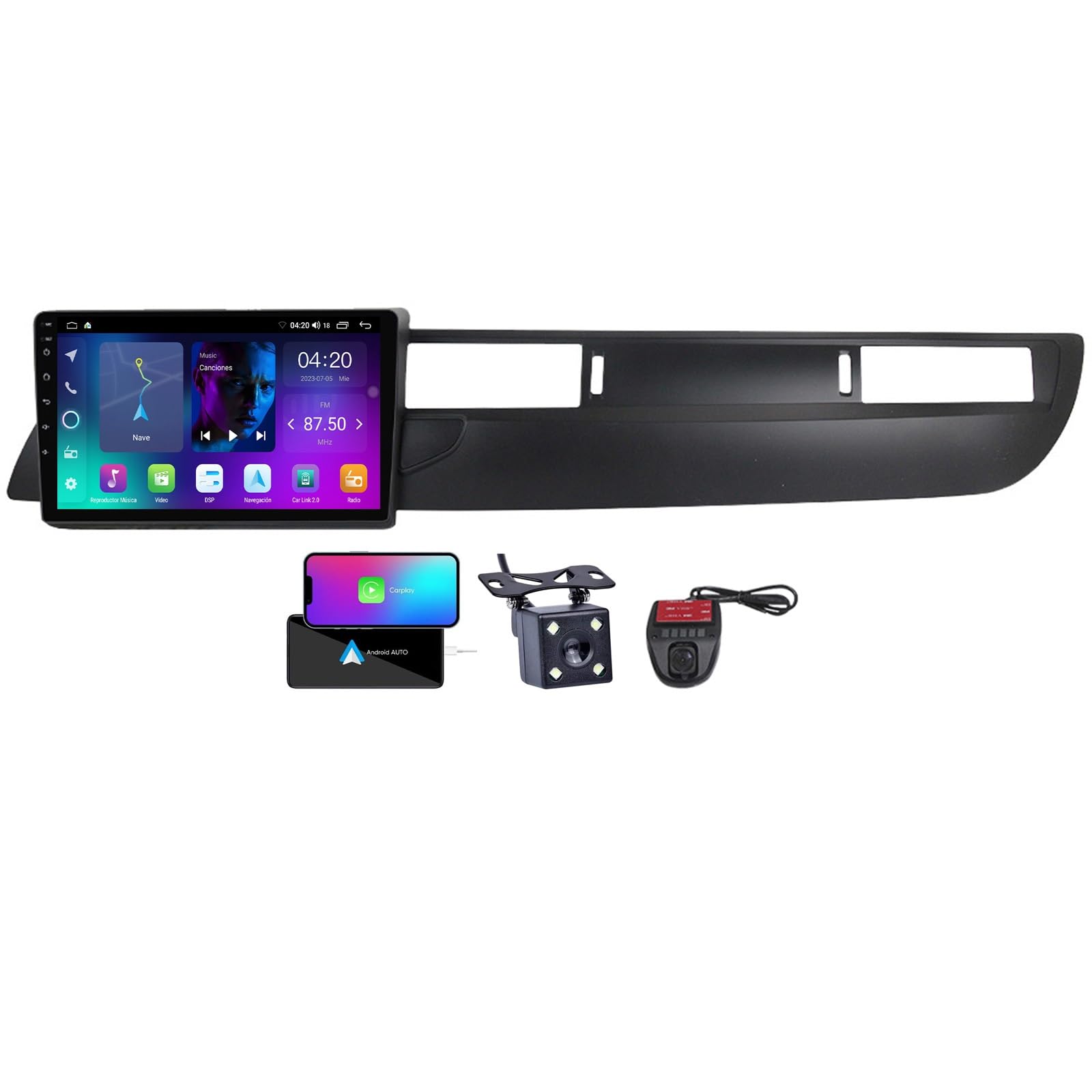 Autoradio Android 13 Citroën C5 2 DIN GPS Bluetooth Wi-Fi écran tactile multimédia QLED