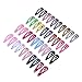 YeahiBaby 100 unids 9 Sets broches de Pelo a presión sin Deslizamiento Metal Pinza de Pelo Barrettes para niñas niños pequeños Accesorios para el Cabello de los niños (Estilo Mixto)
