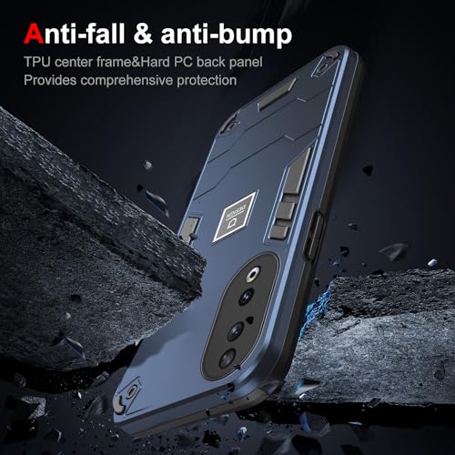 Coque Honor 90 antichoc bleu REA-NX9 en silicone TPU et PC rigide - 4