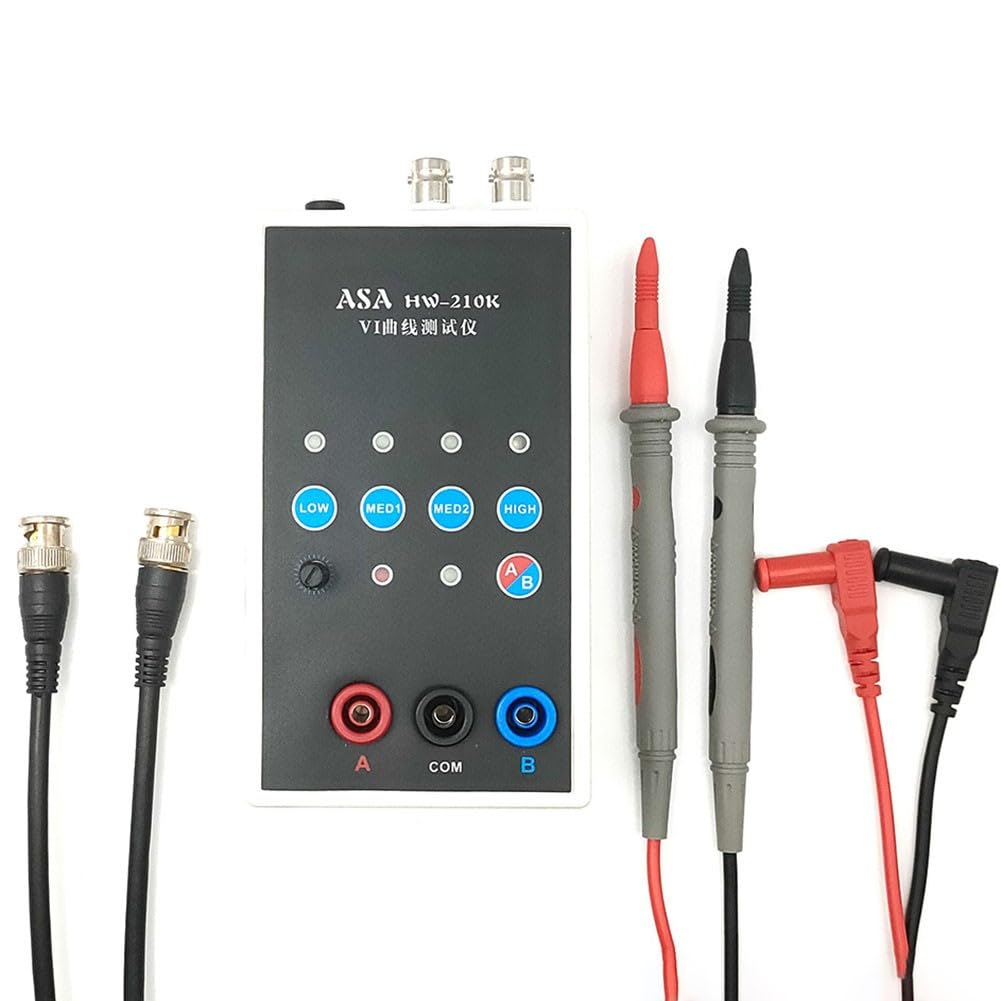HW-210K - Probador de curva VI de mano, osciloscopios analógicos y digitales, para analizador de placa de circuito de entrada de señal dual