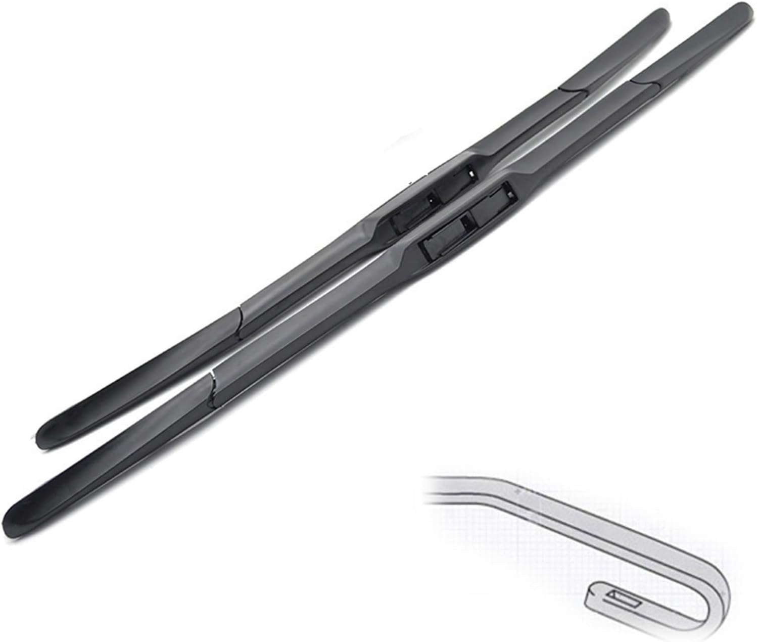 26"+14" LHD Front Hybrid Wiper Blades Windshield Windscreen Window Brush For Toyota For Corolla E140 E150 2007-2012