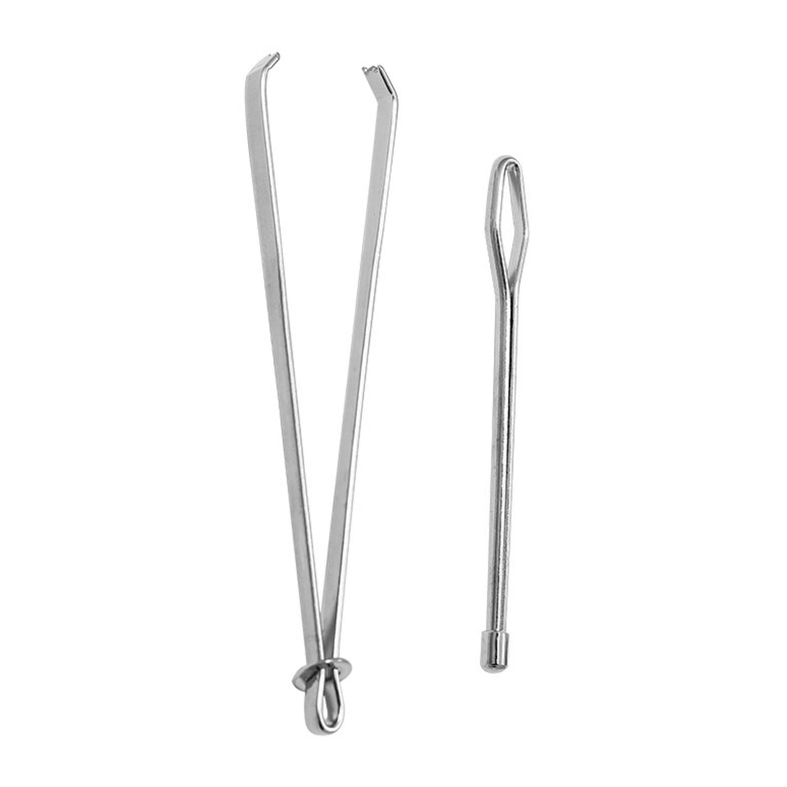 12-Piece Stainless Steel Drawstring Threader Set - Elastic Cord Puller For Hoodies & Pants