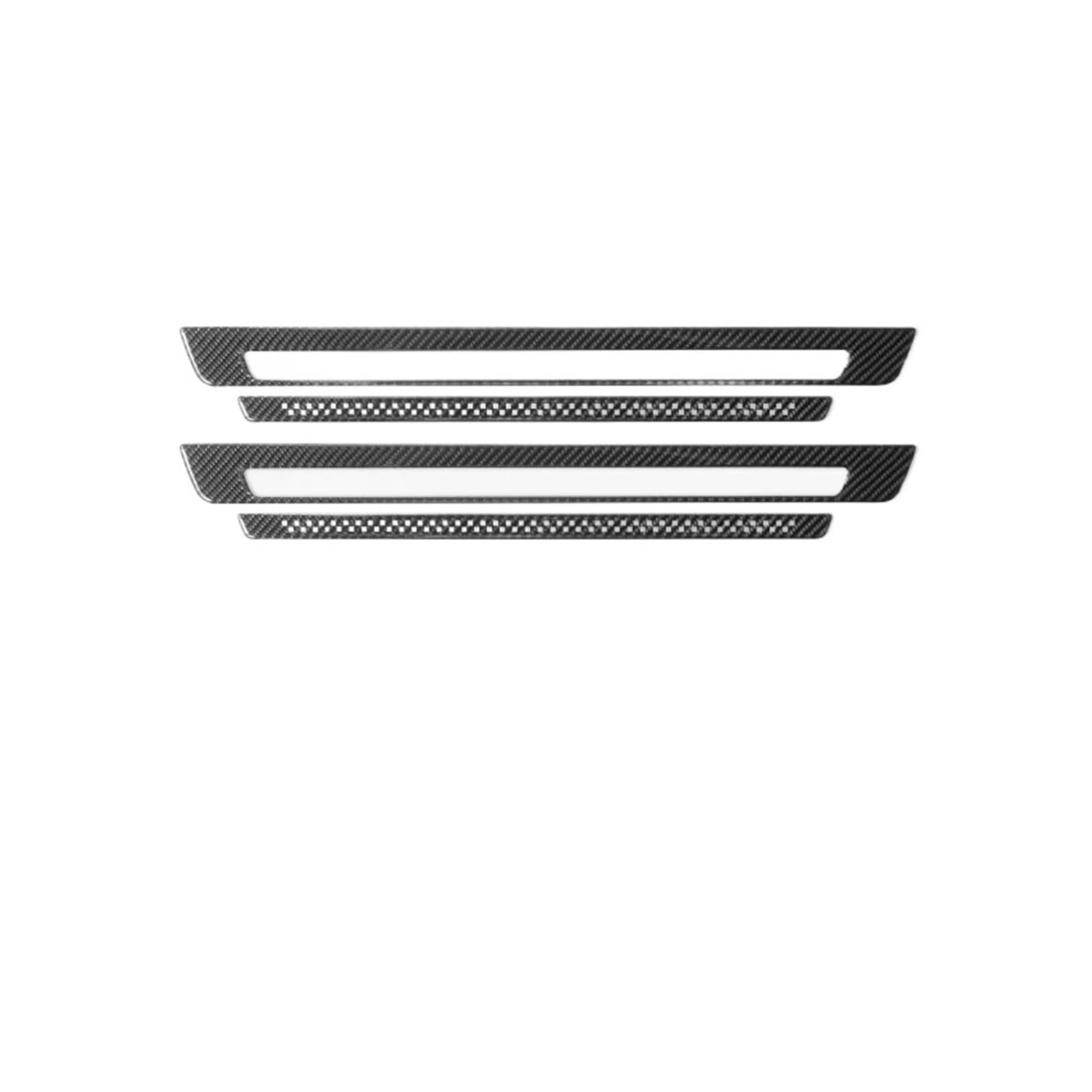 VNHLOTVJL Car Door Welcome Sills Trim Sticker Interior Tuning Accessory Compatible for Subaru BRZ Compatible for Toyota GR86 2021- Carbon Fiber