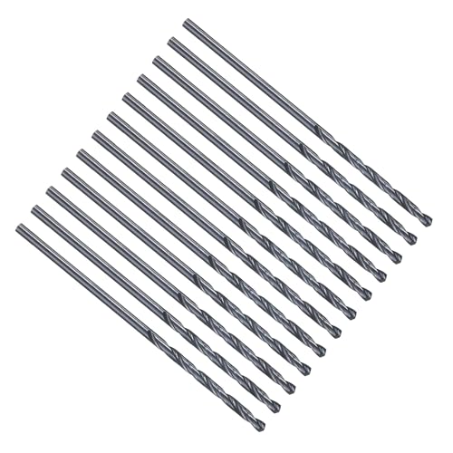 PATIKIL #60 Drill Bit 1.016mm M2 High-Speed Steel 135° for Metal 12 Pack