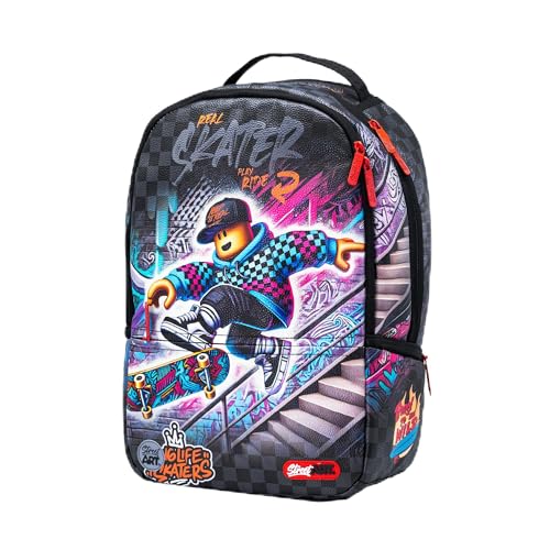streetart Mochila Graffiti para adultos, casual, mochila de designer para laptop de 15,6 polegadas, mochila legal para unissex (skate menino)