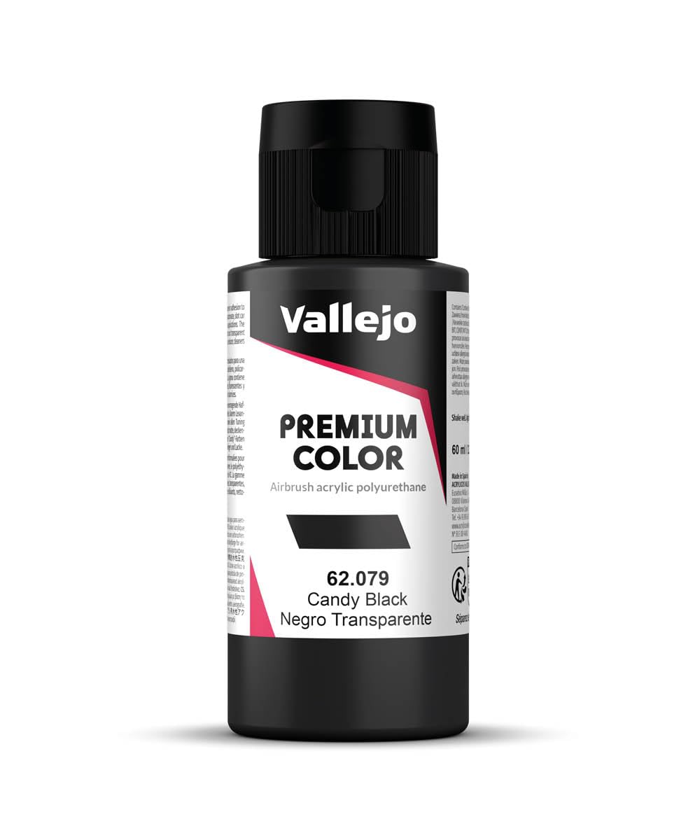 Vallejo Premium Color 60 ml Paint - Candy Black