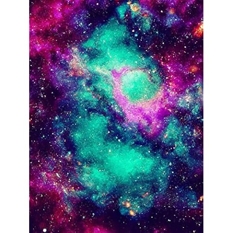 SKRYUIE 5D Diamond Painting Kits Starry Sky Aurora Borealis Paint with Diamond Art Kits for Adults Galaxy Universe DIY Full Drill Cross Stitch Rhinestone for Home Office Wall Craft Decor 30x40 cm Cover
