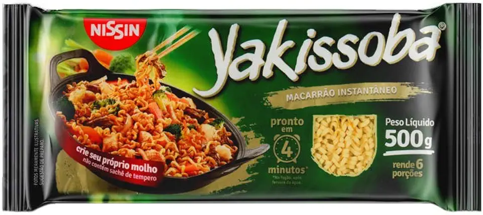 Nissin Miojo Lamen Sabor Yakissoba 500G