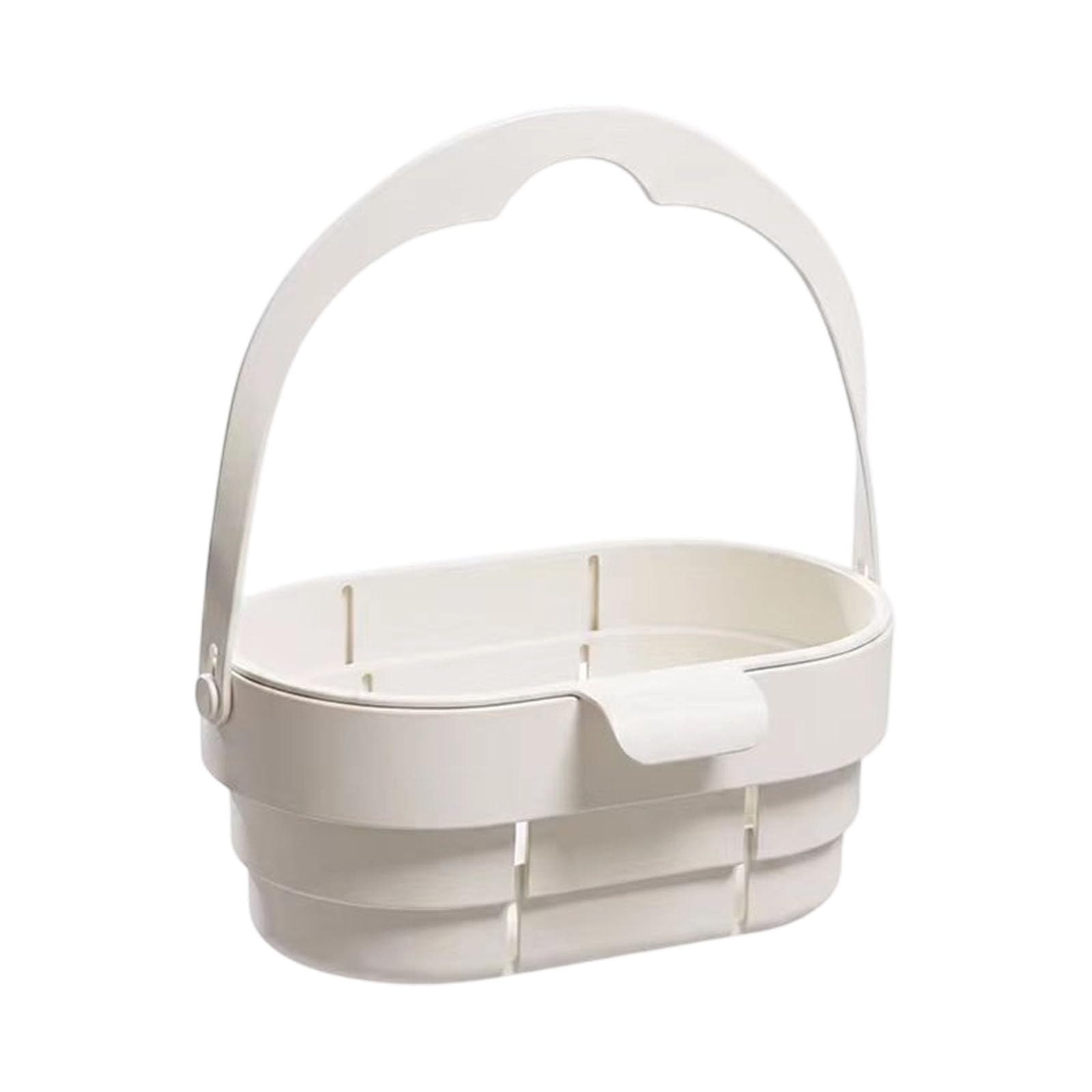 alloneslife Compact Sink Organizer Basket Foldable Drainer with Adjustable Fit for Produce Washing and Kitchen Storage Drain Colander Basket Sink Rinse Holder Organizer Adjustable Kitchen Rack