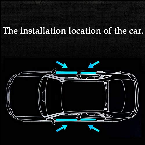 Door Sill Plate Protectors For Car - Universal Door Entry Guards Sill Scuff Cover Panel Step Protector, Welcome Pedal Protector Cover, Sports Pattern, 4Pcs/Set #TOP2