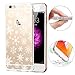 Produktbild SevenPanda für iPhone 6S Plus Hülle Silikon, für iPhone 6 Plus Hülle, TPU Hülle für iPhone 6 Plus 6S Plus 5.5" mit Christmas Snowflake Weihnachten Schneeflocke Hirsch Muster Protective Case - Schnee